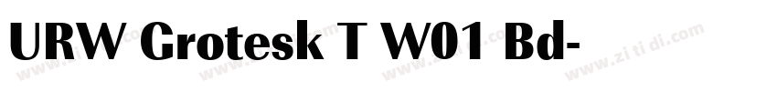 URW Grotesk T W01 Bd字体转换
